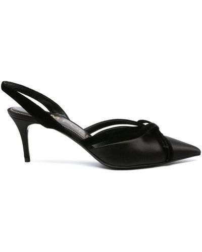 Tom Ford Slingback Sandalen Met Strikdetail - Zwart