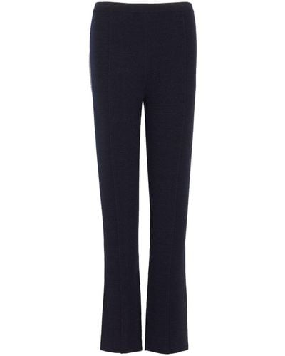 Barrie X Sofia Coppola Cropped Knitted leggings - Blue