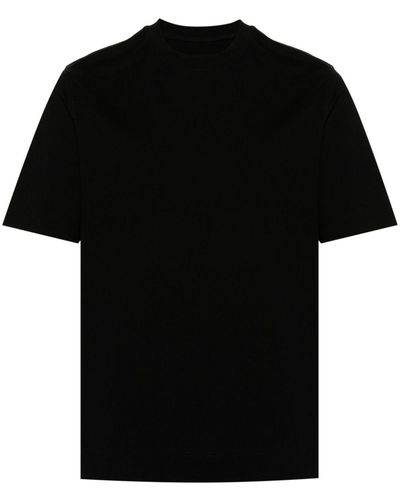 Circolo 1901 Pikee-T-Shirt mit Rundhalsausschnitt - Schwarz