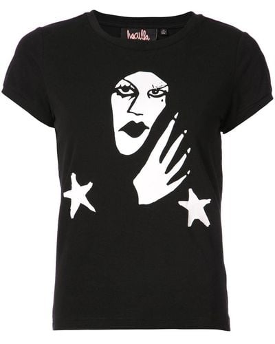 Haculla Witchy Crew Neck T-shirt - Black
