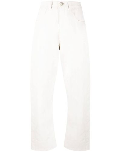 Jil Sander High-waisted Tapered Jeans - White
