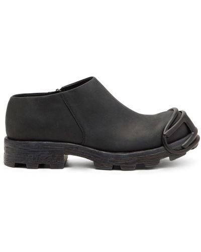 DIESEL D-hammer Ab D Leather Boots - Black