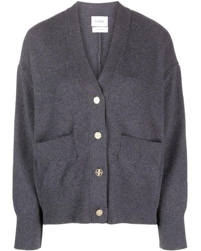 Barrie Iconic V-neck Cashmere Cardigan - Gray