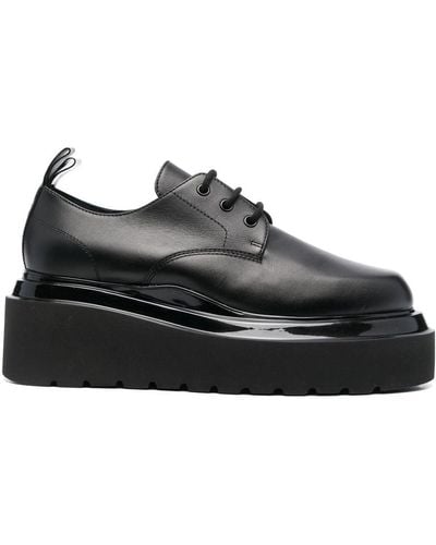 3Juin Zapatos de vestir con plataforma plana - Negro