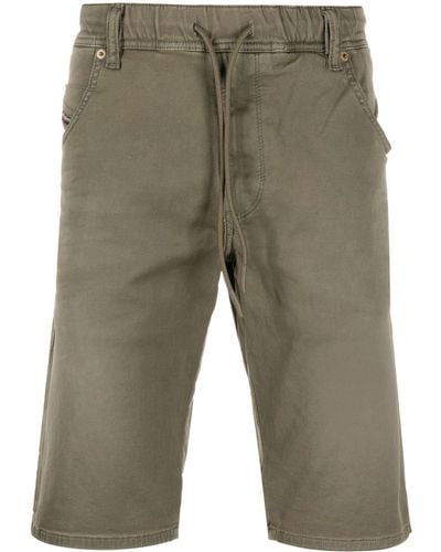 DIESEL Slim-cut Drawstring Shorts - Green