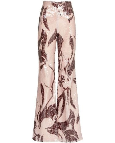 Silvia Tcherassi Avellino Sequin-embellished Trousers - Pink