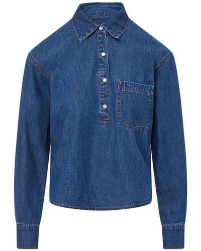 Veronica Beard Camicia denim Avola - Blu