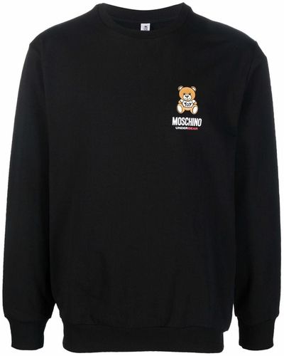 Moschino Logo-print Sweatshirt - Black