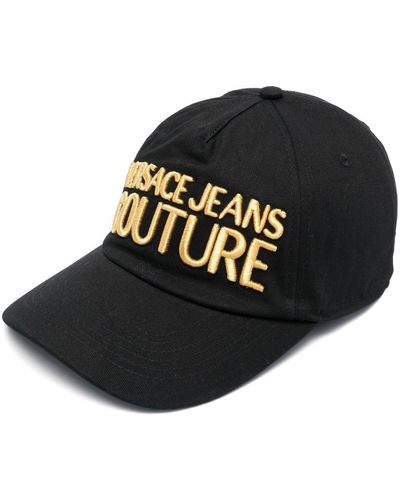 Versace Jeans Couture Metallic-logo Baseball Cap - Black