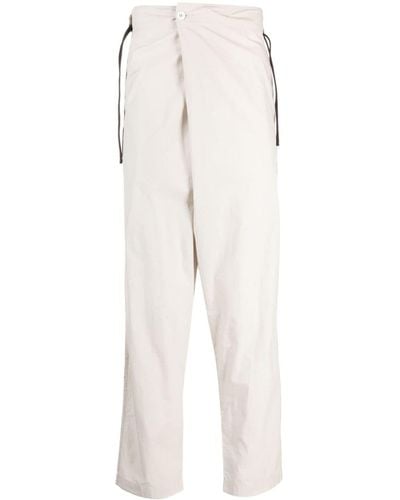 Transit Pantalon sarouel à taille haute - Blanc