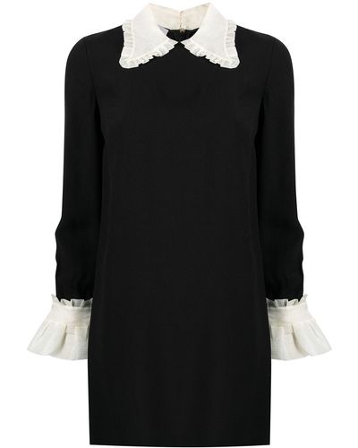 Miu Miu ピーターパンカラー ドレス - ブラック