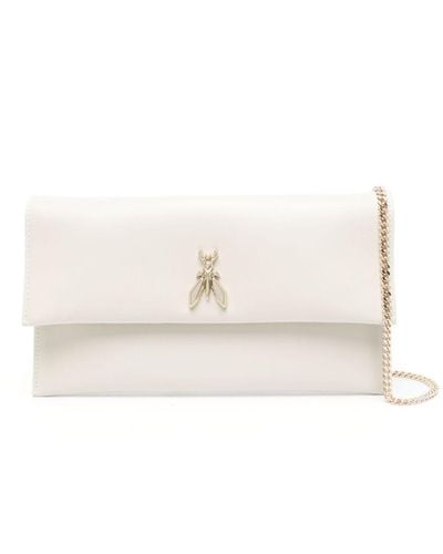 Patrizia Pepe Fly Ceremony Leather Clutch - Natural