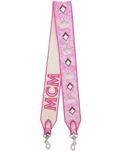 MCM Schulterriemen mit Logo - Pink
