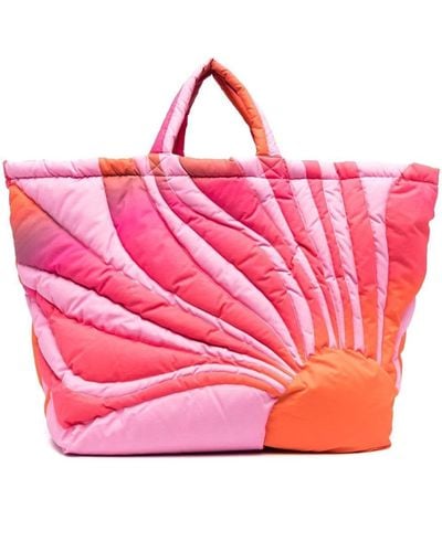 ERL Sunset Puffer Tote Bag - Pink
