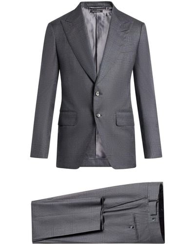 Tom Ford Einreihiger Anzug - Grau