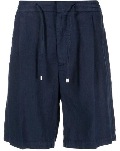 Lardini Bermuda Shorts Met Trekkoordtaille - Blauw