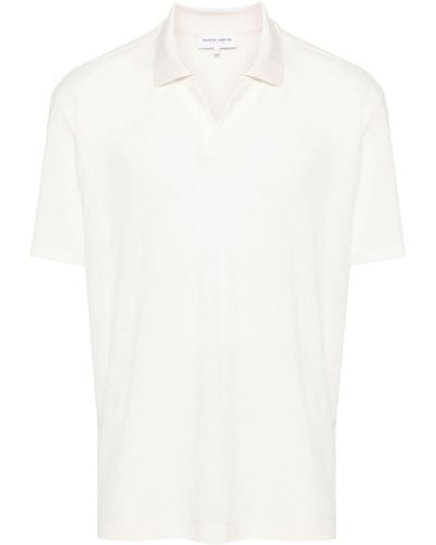 Maison Labiche Faluere Ribbed Polo Shirt - White