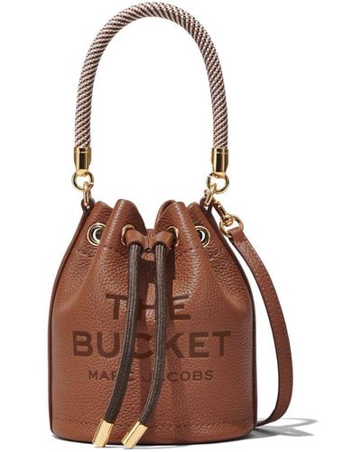 Marc Jacobs 'the Leather Mini Bucket Bag' - Brown