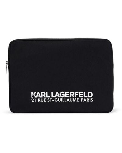 Karl Lagerfeld Large Rue St-guillaume Pouch - Black