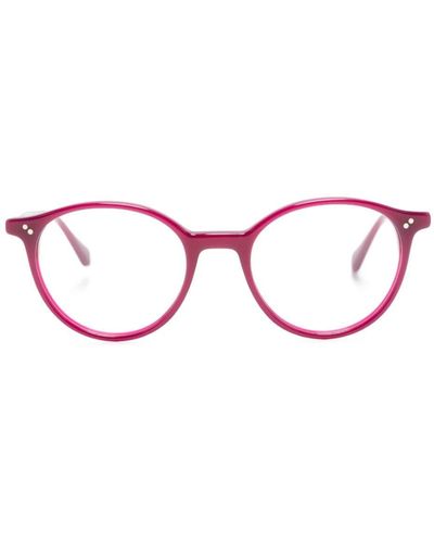 Gigi Studios Brooks ラウンド眼鏡フレーム - ピンク
