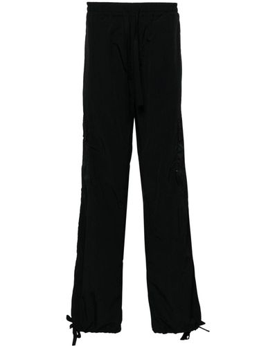 MSGM Ripstop Structure Trousers - Black