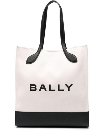 Bally Bar Keep On Tote Bag - White