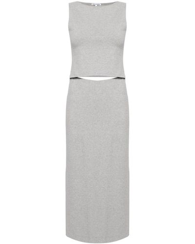 Reformation Elowen Two-piece Jersey Dress - Gray
