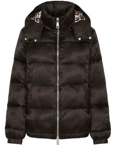 Dolce & Gabbana Dgロゴ パデッドジャケット - ブラック