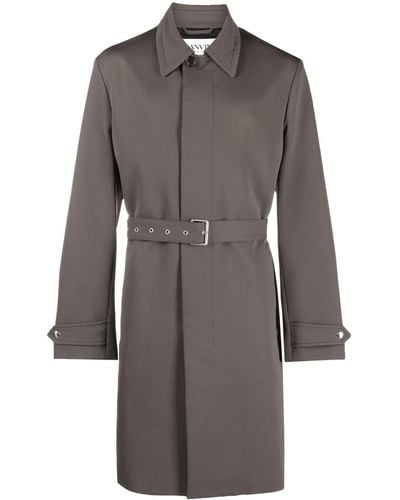 Lanvin Belted Trench Coat - Gray