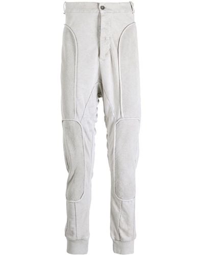 Masnada Pantalon sarouel à empiècements contrastants - Blanc