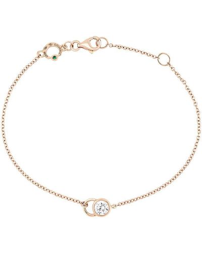 COURBET Pulsera CO en oro rosa reciclado de 18kt con diamante de laboratorio