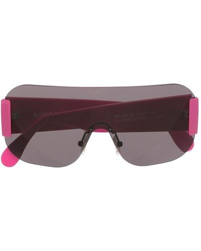 Sofie D'Hoore Colour-block Sunglasses - Purple