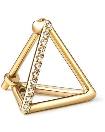 Shihara Orecchino Diamond Triangle Earring 10 (01) - Metallizzato