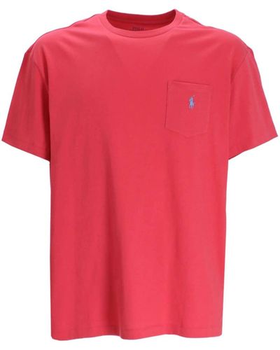Polo Ralph Lauren T-Shirt mit Polo Pony - Pink