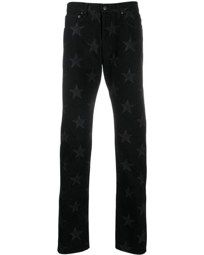 TAKAHIROMIYASHITA TheSoloist. Star Printed Cotton Trousers - Black