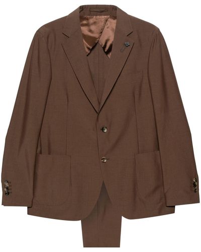Lardini Single-breasted Suit - Brown