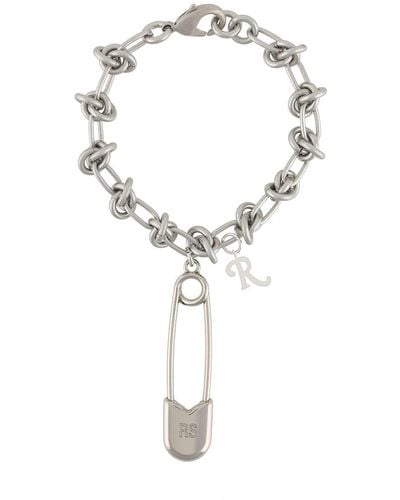Raf Simons Safety-pin Knot Chain Bracelet - Metallic