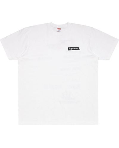 Supreme Slogan-print T-shirt - White