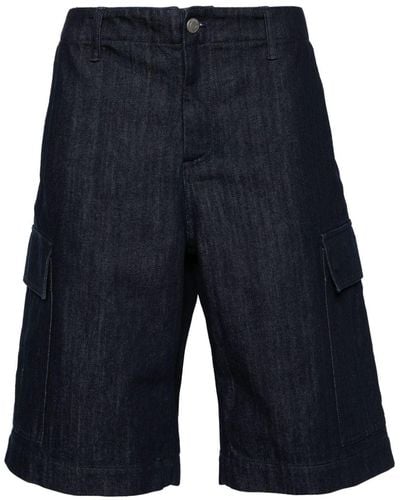 Yves Salomon Knielange Jeans-Shorts - Blau