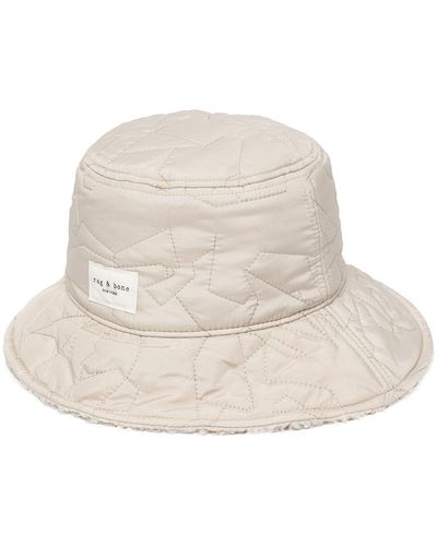 Rag & Bone Addison Reversible Bucket Hat - Natural