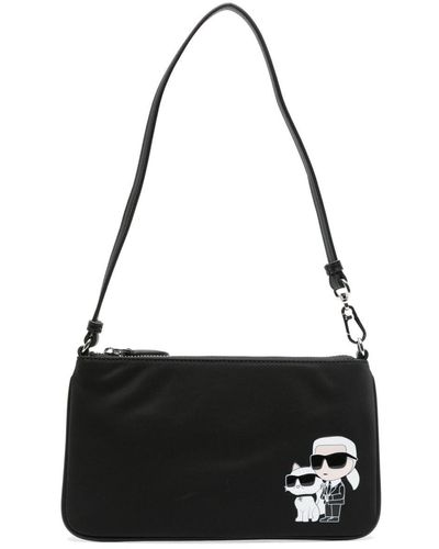 Karl Lagerfeld K/ikonik 2.0 Shoulder Bag - Black