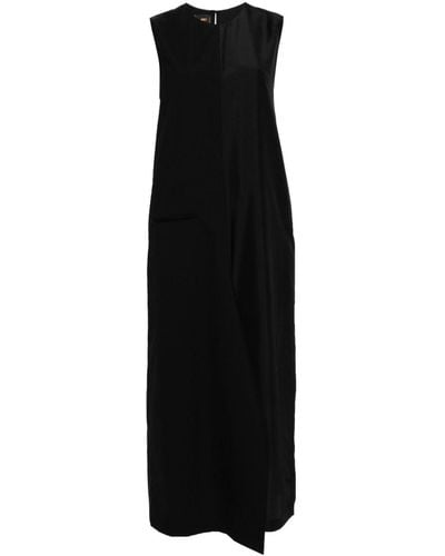 JNBY Panelled sleeveless maxi dress - Noir
