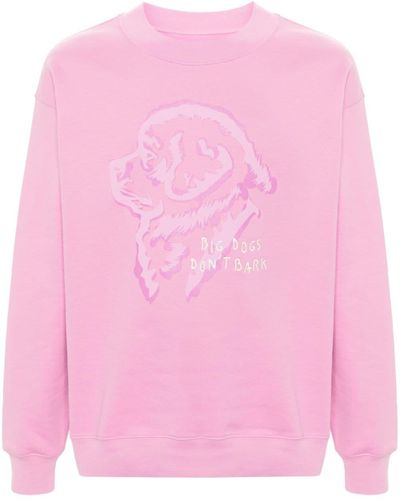 Fay X Pietro Terzini Dog-print Sweatshirt - Pink