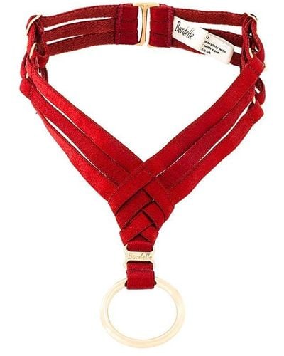 Bordelle Asobi' collar - Rosso