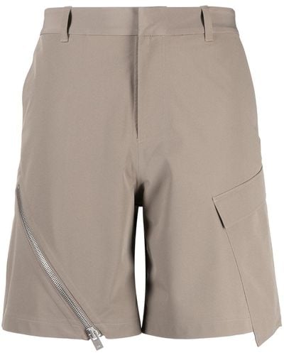 HELIOT EMIL Utility-Shorts mit geradem Bein - Grau