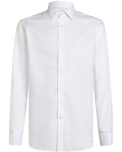 Etro Hemd aus Jacquard - Weiß