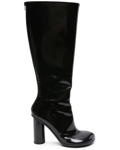 Bottega Veneta Atomic 90 Leather Boots - Women's - Calf Leather/rubber - Black