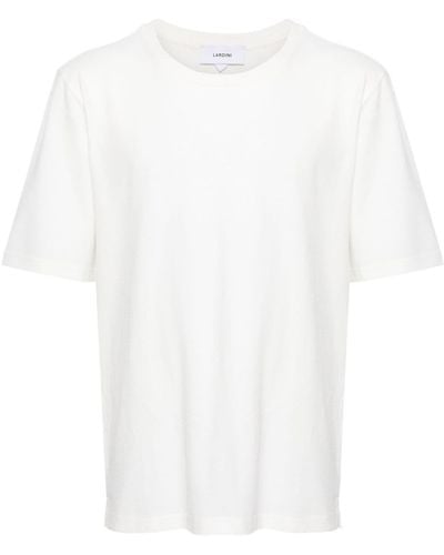 Lardini T-Shirt mit Rundhalsausschnitt - Weiß