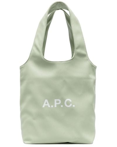 A.P.C. Small Ninon Tote Bag - Green