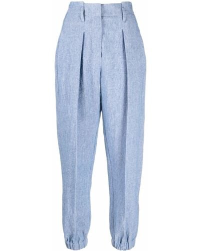 Brunello Cucinelli Pantalon Met Cuffs - Blauw